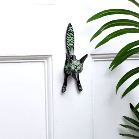 Brass Vintage Fox Head Knocker