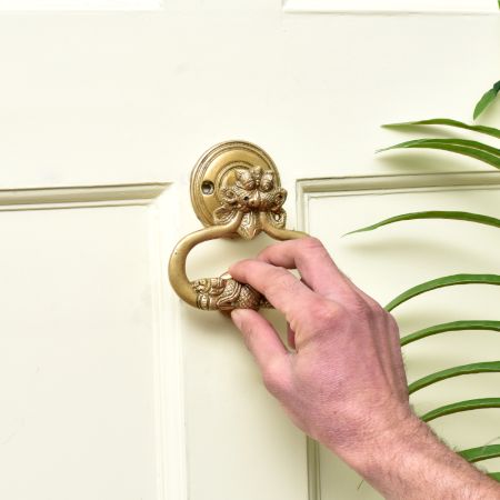 Brass Yali Face Guardian Brass Door Knocker