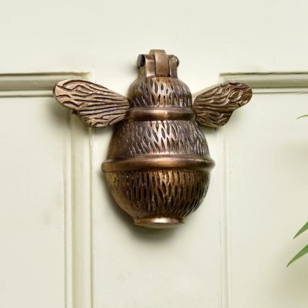 Antique Bumble Bee Brass Door Knocker