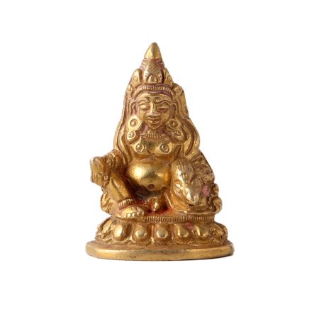 Brass Lord of Treasure Wealth Kuber Murti or Statue