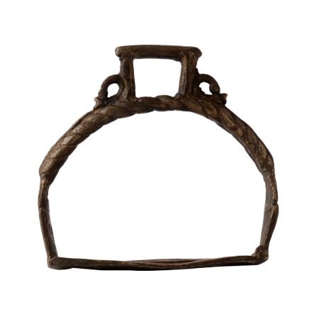 Rope Design Brass Horse Paddle Foot Rest