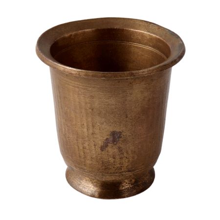 Brass Tumbler Glass With A Round Base