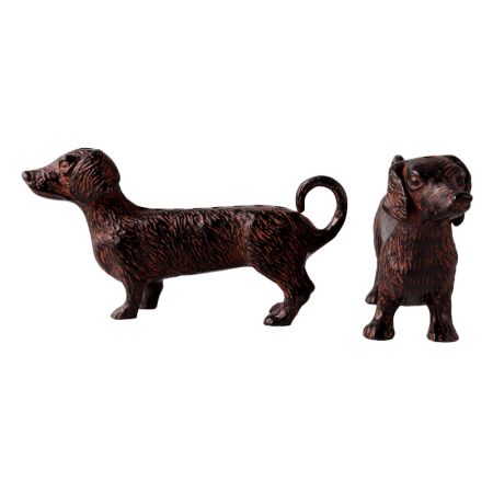 Brass Dachshund in pair Candle Holder