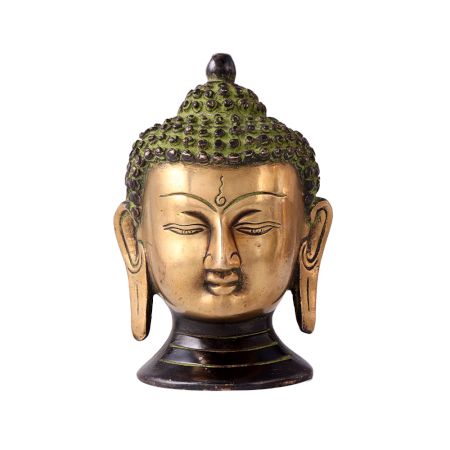Brass Â Buddha Head Wall Art Decor