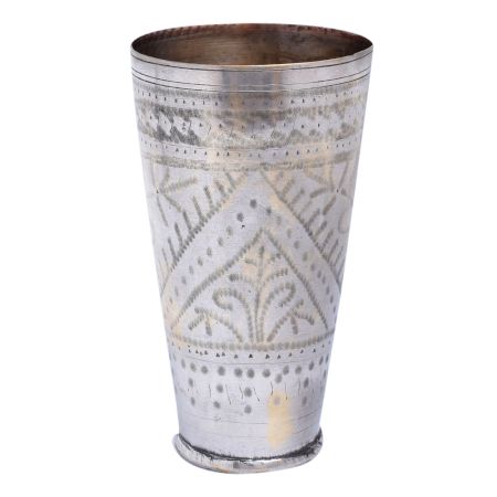 Brass Leaf DesignÂ Punjabi Lassi Glass