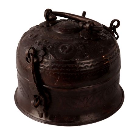 Vintage Round Top Indian Jewelry Box