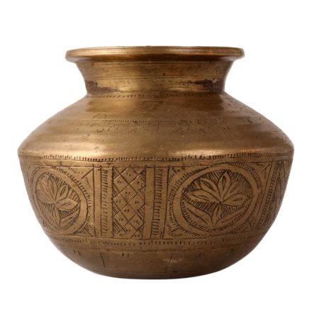 Engraved Gangajal Water Lota Pot