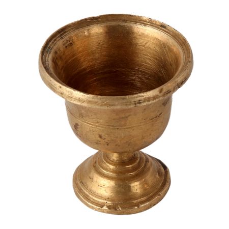 Vintage Plain Bronze Cup with Stand