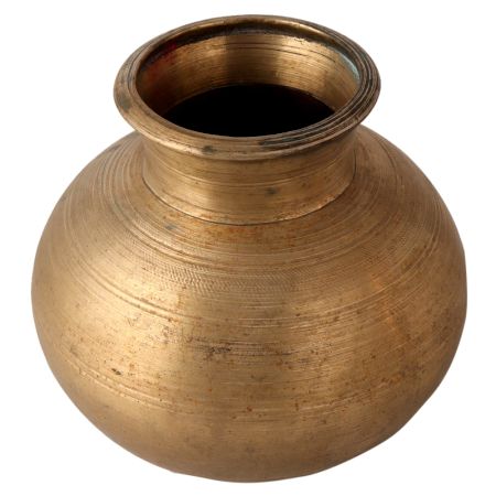 Vintage Indian Holy Water Pot for Hindu Rituals