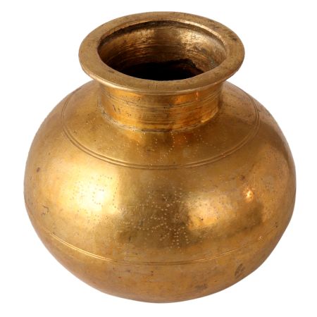 Traditional Indian Brass Kalash Pot