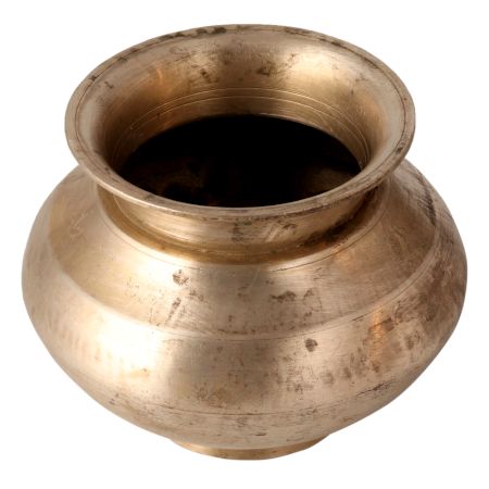 Vintage Used White Metal Alloy Water Pot