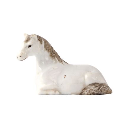 Porcelain Statue Of  A Young Resting Horse