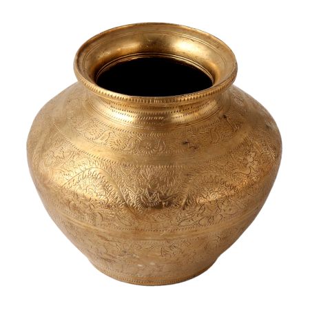 Pure Gold Brass Holy Water Pot