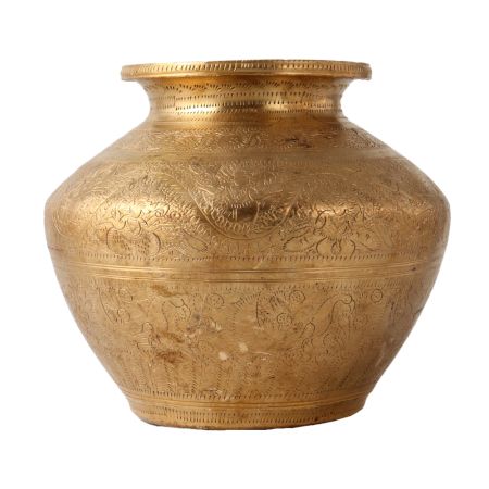 Pure Gold Brass Holy Water Pot