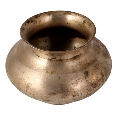 Vintage Used Kalash Water Pot with Wide Belly