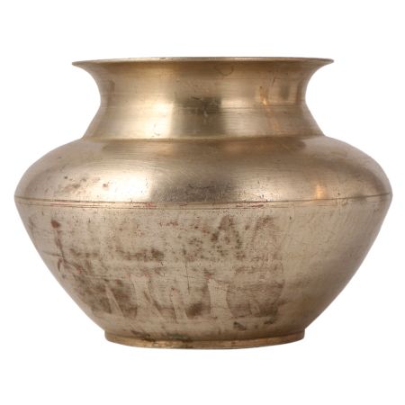 Handcrafted White Metal Kalash Pot