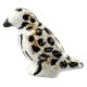 Black Dotted Ceramic Bird Knob