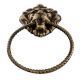 Lion Brass Door Knocker With Rope Ring