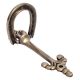 Brass Horse Shoe Door knocker On Long Base Plate
