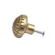 Engraved Flower Aluminum Knob