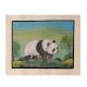 Panda in the Bamboo Grove Water Color painting