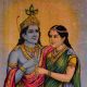 Ravi Varma Hindu God Shree Ram Sita Paper Print