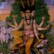 Lord Dattatreya Paper Print By  Raja Ravi Varma