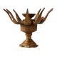 Brass  Blooming Lotus Incense Burner Oil Lamp