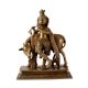 Brass statue of Fluting Krishna with His Cow