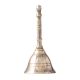 Handheld Brass Bell or Ghanti For MandirÂ In Silver Finish