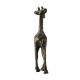 Standing Brass Giraffe Statue