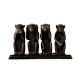 Four Wise Monkeys Statue With Shizaru