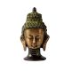 Brass Buddha Head Statue In Green finish