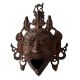 Brass Mahakala Mask Wall Hanging