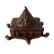 Brass Tortoise Pyramid Meru Shree Yantra In Dark Finish