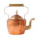 Brass Kettle with Goose Neck Spout In Hand Hammered Finish