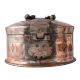 Traditional Copper Box With Kunda And Handle