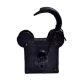 Black Iron Elephant Padlock With Key