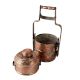 Copper Tiffin Box with Four Compartments