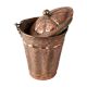 Traditional Copper Bucket Carved in Islamic Art