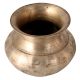Vintage White Metal Alloy Pot for Home Decor