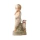 Porcelain Statue of  A Girl With A Cat