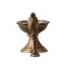 Brass Puja Diya With Snake Hood Handle