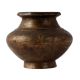 Brass Kalash Water Storage Pot In Dark Patina