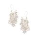 92.5 Sterling Silver Moonstone Natural Chip Tassel Earrings