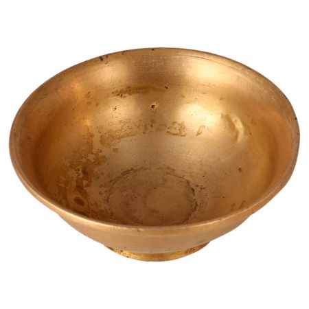 Golden Brass Holy Bowl with Stand