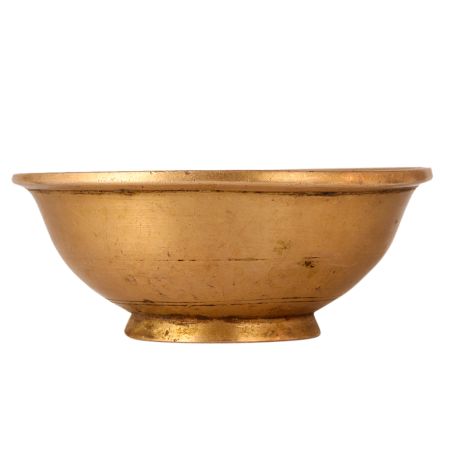 Golden Brass Holy Bowl with Stand