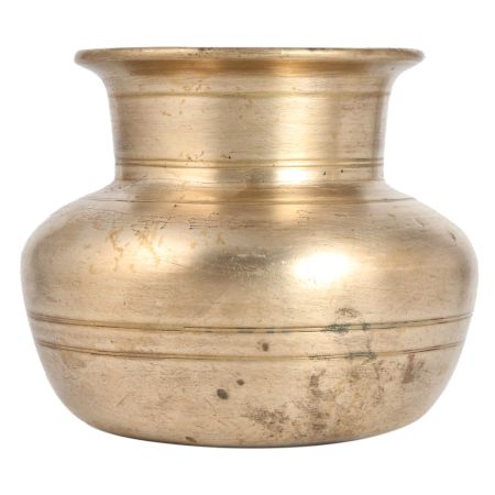 Shiny Golden Vintage Kalash Holy Water Pot