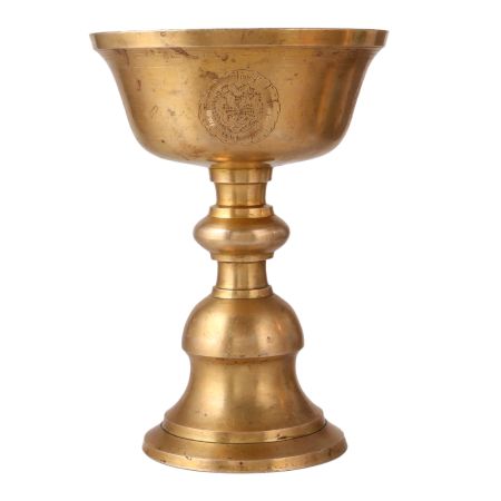 Brass Buddhist Ritual Butter Lamp