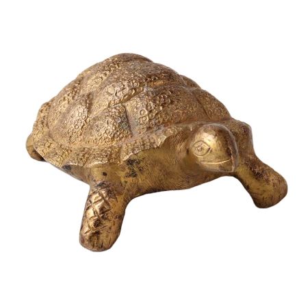 Small Brass Turtle Figurine Gift